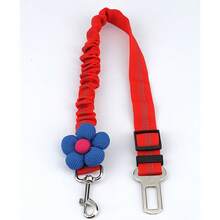 BVEOYPET 1 件装狗车安全带反光织带伸缩牵引绳，宠物猫车旅行安全带牵引绳适用于小型宠物