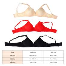 3pcs Women Bra 3D Cup Prevent Deformation Adjust Straps 3 Buckles Wireless Underwear Color Mixed 40/90 - Multicolor - Ver 2