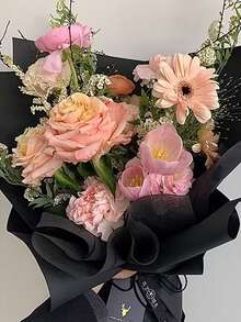 [Waterproof Paper] 38pcs Waterproof Floral Packaging Paper | Non-Woven Lining Paper, Solid Color Gift Wrapping Paper, Milk Paper For Extracting Flowers - Multicolor - View 6