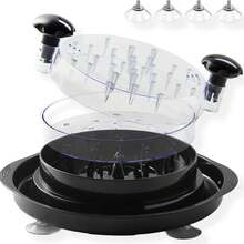 Chicken Shredder Tool Twist Large – 11.8" Meat Shredder Tool Twist For Quick Chicken Breast Shredding - With Non-Slip Pads & Suction Cups, Dishwasher Kitchen Tool - Multicolor - View 17