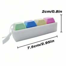 Fingertip Novelty Slow Rising Stress Relief Toy, Keypad Styled, With Soft Silicone Cat Paw Design Keychain, Pendant, Cellphone Charm & Decorative Accessory, Keyboard Keycap With Tapping Sound Fidget,Fidget Toys,Toys,Squishes,Weird Toys,Shock Gum,Fidget Toys>Abs,Cat Paw Squish,Cat Toys - 馬卡龍白底 - 查看 4