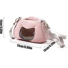 Genérico Hamster Travel Cage, Portador de hámster - Viaje portátil Portador de Animales pequeños |   Ligero Lavable Linda Bolsa para hámster Conejos Actividades de excursión de Ardilla de Conejo - 1 - Ver 5