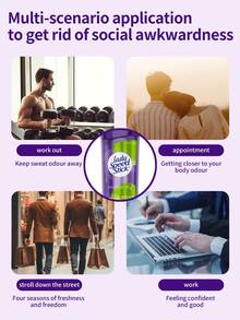 Lady Speed Stick 1瓶65克 LadySpeedStick 止汗膏，吸汗透气，温和亲肤，长效止汗，适合户外、运动、健身等场合。