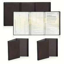 Black Vehicle Registration And Insurance Card Holder - Transparent Plastic Document Sleeve, Suitable For Car/Motorcycle Documents - Black - View 1