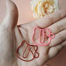 20 sztuk spinaczy do papieru Kawaii Cat dla miłośników kotów, losowe 5-kolorowe metalowe spinacze do zakładek, urocze upominki na imprezę i artykuły szkolne, zestaw upominkowy w hurtowych ilościach