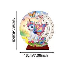 SNA 2026 New Style Advent Calendar Christmas Advent Calendar Christmas Calendar Diamond Painting Perpetual Calendar Wooden Diamond Art Desk Calendar, 5D DIY Embroidery Christmas Gift For Home Decor Diy Crafts Diamond Art Painting Christmas Decorations - Style 5 - Semi-finished Product - Need to Apply Diamonds By Yourself - View 4