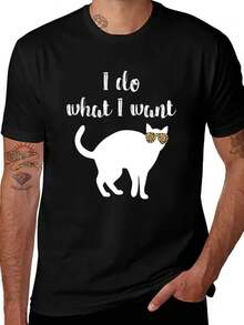 Cat T-Shirt That Reflects My Own Style - 黑色 - 查看 6