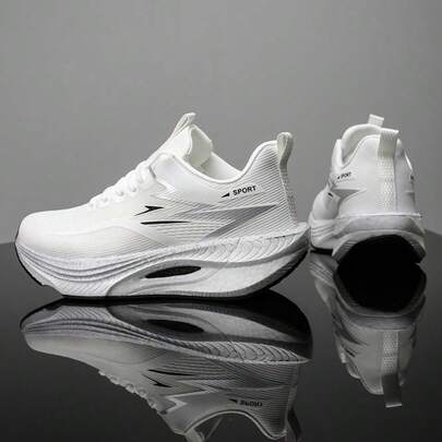 Lightweight Breathable Mesh Unisex Athletic Sneakers, Versatile Running Shoes