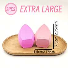2pcs/Pack Makeup Sponge, Foundation Blender Beauty Sponge, Latex-Free Dry & Wet Powder, Cream, Liquid Foundation Applicator Tool, Suitable For All Skin Types,Makeup,Cheap,Room Decor,Vanity,Travel,Bedroom,Makeup Accessories,Puff,Makeup Blender,Powder Puff,Makeup Sponge,Cheap,Stocking Stuffers,Makeup,Makeup Tools,Cheap Stuff,Gifts,Gifts For Women,Christmas Gifts