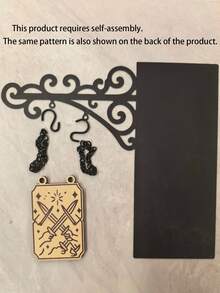 1件装 YOPPIX 书角酒馆标志牌 - 中世纪风格书架装饰，带悬挂支架，趣味书籍类型分隔牌，适用于家庭图书馆、书架整理和阅读角装饰