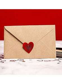 500pcs/Roll Heart Stickers - Wedding Theme, Suitable For Envelopes, Cards, Self-Adhesive Heart Thermal Labels, Red Heart Gift Display, Birthday Gifts, Weddings, Anniversary Supplies - Jewelry Making Display And Packaging - Multicolor - View 4