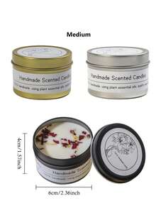 1pc Gold & Silver Scented Candle, Wedding, Birthday, Valentine's Day, Mother's Day, Father's Day Decoration, Home/Hotel Decor, Creative Gift For Friends, Family, Weddings - Multipack Set - Multicolor - View 10