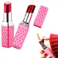 SCute Lipstick Lighter - Refillable Butane Lighter With Adjustable Flame, Discreet & Portable Lip Gloss-Shaped Ignition For Women & Girls (Birthday/Valentine's Gift) - For Outdoor, Parties (Butane Not Included) - Màu hồng mát mẻ - Xem 1