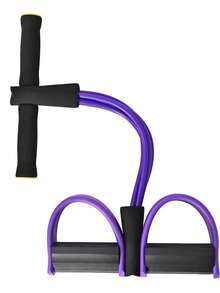 1 Set Home Workout Resistance Bands – 6 Stackable Light-Duty Pull-Up Bands For Full-Body Training, Ab Workouts, Rowing & General Fitness Equipment. Available In Blue, Purple, And Pink. Exercise Accessories, Elastic Fitness Bands, Individually Packaged. - Multicolor - View 8