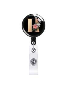 1pc Retractable ID Badge Reel With Clip, Rotating Clasp Fit For A-Z ID Cards, Suitable For Nurses, Doctors, Office Use, Back To School Identification, Meaningful Gift For Halloween, Christmas, Valentine's Day, New Year For Friends, Colleagues, Teachers, Elders - Multicolor - View 20