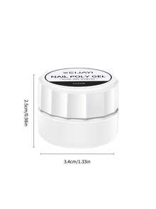 XEIJAYI Bộ 6 miếng gel nối móng, gel khô nhanh bằng tia UV/LED không dính, gel móng có thể tháo rời, dùng tại nhà và salon. - Nhiều màu - Xem 12