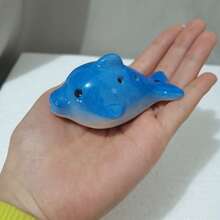 1pc 6-Hole Ceramic Ocarina - Mini Musical Instrument, Creative New Design, With Rope (Random Color) - Multicolor - View 15