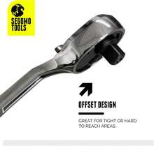 Segomo Tools 3/8 Inch Drive 72 Teeth Heavy Duty Offset Ratchet - ST3800-72 - .Com - 顏色 3 - 查看 5
