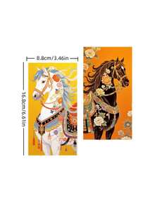 12pcs/Set 6pcs/Set 2026 Chinese New Year Red Envelopes, Matte Hard Paper, Burgundy Color, Suitable For Various Occasions During Spring Festival. Can Be Used For New Year Decoration, Valentine's Day, Spring Festival Red Packets, New Year Gifts, Birthday Gifts. Best Choice! Large Chinese New Year Red Packets - Year Of The Horse Lucky Money Pouch