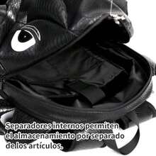 Mochila Impermeable con Diseño de Dinosaurio, Compartimento para Casco y Ropa, Gran Capacidad para Ciclismo, Senderismo y Viaje Trabajo(default) - Multicolor - Ver 7