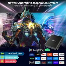 Q96 OHP 64GB IPTV安卓14电视盒，搭载全志H313芯片，支持4K高清视频，双频WiFi（2.4G/5G），配备语音遥控器，适合家庭日常生活和聚会使用。 - 英規插(220-240V) - 查看 4