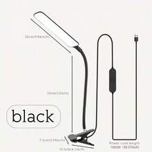 1pc USB-Powered Simple Clip-On Lamp - White Light - View 12