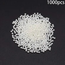 100pcs/Pack ABS Faux Pearl Beads, Hole-Less, For DIY Jewelry Making, Suitable For Bracelets, Necklaces, And Crafts - Pure White/pearl - View 25
