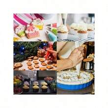 100 PCS Piping Bag | Reusable, Cake Decorating/Baking | Anti-Burst & Easy-Clean - Trong suốt - Xem 3