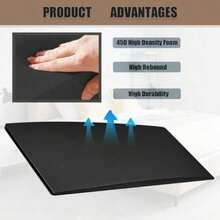 Revive Mattress Support Pad - 45D High Density Foam Mattress Support Pad, Provides Firm Support, Prevents Mattress Sagging And Extends Mattress Life, 59 X 24 X 2 Inches, Black - Multicolor - View 8