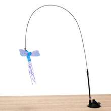 1 Đồ chơi tương tác gậy trêu mèo, chuông lông vũ nhân tạo thay thế cho thú cưng, thích hợp cho mèo tập thể dục và tự giải trí, gậy trêu cầm tay, nhiều loại côn trùng thay thế đầu - Nhiều màu - Xem 15