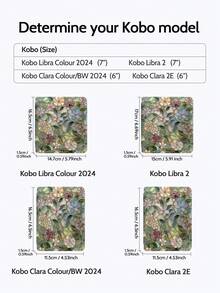 A Fashionable Kindle Case, Rich Floral Pattern, Compatible With Kindle Cases For The 10Th, 11Th, And 12Th Generations, Kobo Clara,2E,Kobo Libra Colour 2024 Reading Stand, Kindle E-Book Cover, Paperwhite 5 Case, 6.8-Inch Cover With Stand, An Excellent Gift Choice, Fingerprint-Resistant, Travel-Proof, And Features Colorful Printed Covers, Perfect For Bedtime Reading, Lightweight And Easy To Use, Romantic Gift