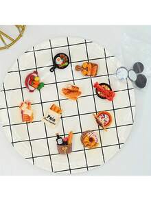 1pc/13pcs Creative Food Shaped Refrigerator Magnets - Realistic 3D Resin Kitchen Decor, Assorted Designs: Pizza, Sushi, Donut - Oval Plastic Magnets For Fridge, Ages 14+, Food Themed Novelty Design, Textured Surface & Fine Craftsmanship (Random Assortment)
