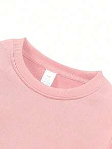 Disney Lilo And Stitch Pattern Prints, Soft And Warm Girls' Hoodie, Suitable For Daily Casual Wear, Family Outings And Other Scenarios. - Hồng - Xem 5