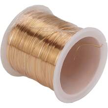 Joyería Cobre Cobre Flexible de 0.3 Mm Metros Alambre de Alambre de Artesanía de bricolaje: Envoltura para Joyas, Collares, Pulseras, Aretes para Artesanías Doradas