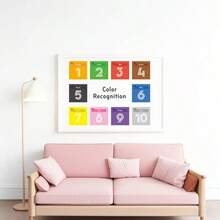 12pcs Cartoon Funny Square Number Hopscotch Wall Stickers, Home Decor, Self-Adhesive, Floor Decoration, Suitable For Bedroom And Living Room - A - View 5