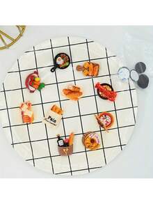 1pc/13pcs Creative Food Shaped Refrigerator Magnets - Realistic 3D Resin Kitchen Decor, Assorted Designs: Pizza, Sushi, Donut - Oval Plastic Magnets For Fridge, Ages 14+, Food Themed Novelty Design, Textured Surface & Fine Craftsmanship (Random Assortment)