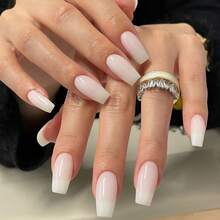 Libeine 透明白色指甲硬化凝胶，快速自然干燥，强韧脆弱指甲，提亮暗淡指甲，角蛋白配方