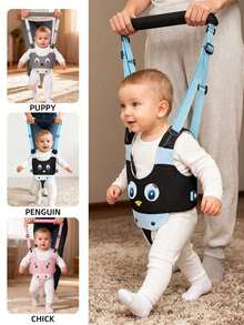 Baby Walking Harness - Handheld Kids Walker Helper - Toddler Infant Walker Harness Assistant Belt - Child Baby Walk Learning Help Support Assist Trainer Tool - For 7-24 - Chim cánh cụt bốn mùa - Xem 3