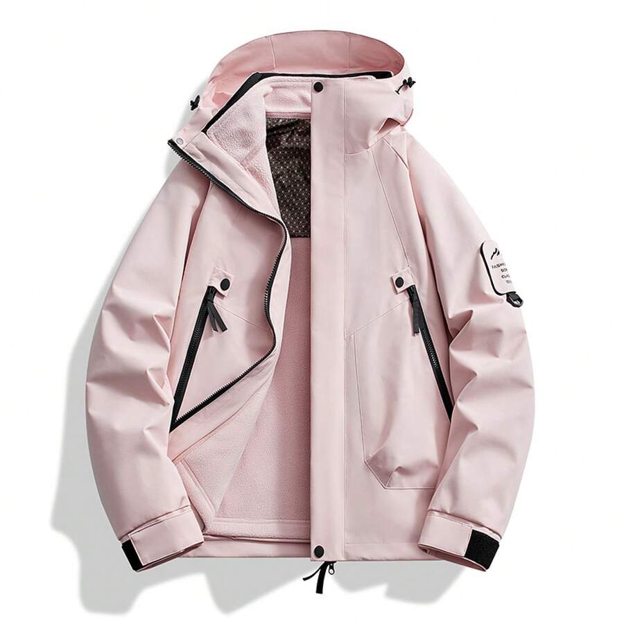 Women Shell Jackets - Medium Flour - View 1