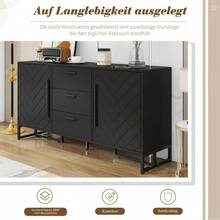 Storage Cabinets - Black + MDF - View 11