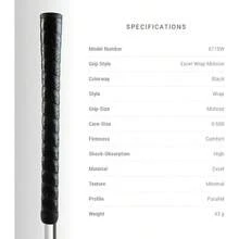 Excel Wrap Midsize Grips - Negro - Ver 4