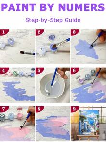 1Pc Paint By Numbers Kit For Adults Beginner, DIY Custom Portrait Pet Dog Animal Family Photo To Canvas Painting, Easy Modern Landscape Floral Art, Oil & Acrylic Paint By Number For Adults No Framed(40*50cm/16*20 Inch)