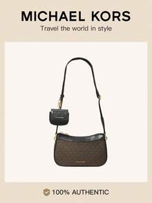 Michael Kors Jet Set Medium Zip Crossbody Bag, Women's, With Detachable Coin Purse, Casual Leather Shoulder Bag, Cute Shoulder Bag, Adjustable Shoulder Strap