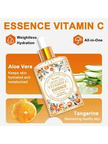 45ml Vitamin C Serum, Niacinamide + Aloe Vera Moisturizing, Fragrance-Free, Suitable For Face/Neck/Hands/Body, Ideal Holiday Gift - Multicolor - View 7
