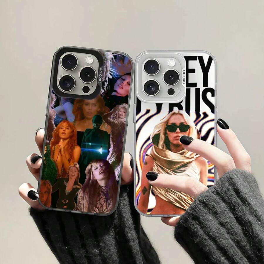Funda de teléfono Singer M-Miley C-Cyrus para Phone17 Promax 16 Promax/16 Plus/16 Pro/16, 15/14/13/12/11 Cubierta Protectora de Color IMD - z7 - Ver 1