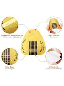 100 đầu móng giả vuông màu vàng, thích hợp cho móng giả acrylic UV hình chữ C, dụng cụ dán hướng dẫn nối móng, đồ dùng làm móng, dụng cụ làm móng, dụng cụ nghệ thuật làm móng, móng giả, dụng cụ làm móng, móng dán. - Nhiều màu - Xem 4