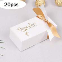 5pcs/10pcs/20pcs Eid Mubarak Rectangular Box Exquisite Craft Gift Box For Mubarak Eid Al Fitr Cardboard Gift Box - Multicolor - View 16