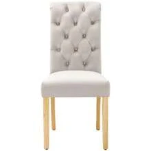 Dining Chairs - สีเบจ + กำมะหยี่2 - ดู 6