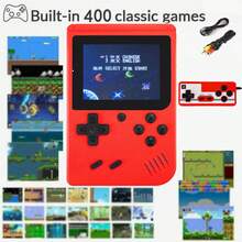 YiYi 1pc Macaron Mini 400-In-1 Handheld Retro Classic Game Console, 1020mAh Battery, Portable Colorful Game Player, Retro Game Console (1 Player/2 Players) - Multicolor - View 16