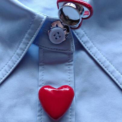 1件/2件套优雅心形几何图案纽扣套装，衬衫纽扣套装，夹扣套装，时尚水晶袖扣套装，适用于燕尾服和婚纱装饰